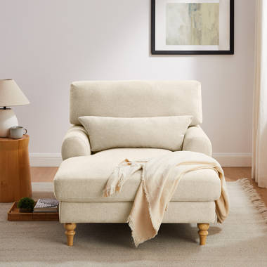 Ophelia Co. Hankins Upholstered Chaise Lounge Reviews Wayfair